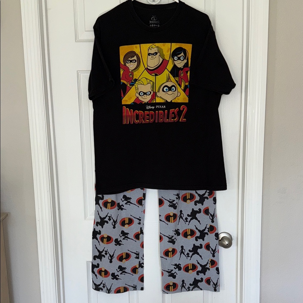 Disney Pixar Incredibles 2 mens pajama set